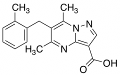 5,7-Dimethyl-6-(2-methylbenzyl)pyrazolo[1,5-a]pyrimidine-3-carboxylic Acid
