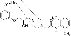 (R)-N-(2,6-Dimethylphenyl)-2-(4-(2-hydroxy-3-(3-methoxyphenoxy)propyl)piperazin-1-yl)aceta