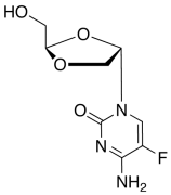 (-)-&beta;-D-Dioxolane-5-fluoro Cytidine
