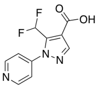 5-(difluoromethyl)-1-(pyridin-4-yl)-1H-pyrazole-4-carboxylic acid