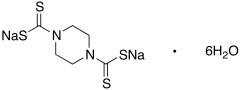 Disodium [4-(sulfanidylmethanethioyl)piperazin-1-yl]carbothioylsulfanide Hexahydrate