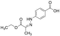 (E)-4-(2-(1-Ethoxy-1-oxopropan-2-ylidene)hydrazinyl)benzoic Acid