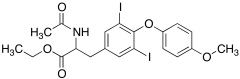 Ethyl Ester N-?Acetyl-?3,?5-?diiodo-?O-?(4-?methoxyphenyl)?tyrosine