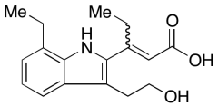 3-(7-Ethyl-3-(2-hydroxyethyl)-1H-indol-2-yl)pent-2-enoic Acid