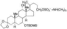 3,3-Ethylenedioxy-7&alpha;-tert-butyldimethylsiloxy-petromyzonal-24-sulfate, Trimethyl