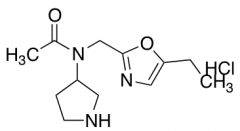 N-[(5-ethyl-1,3-oxazol-2-yl)methyl]-N-(pyrrolidin-3-yl)acetamide hydrochloride