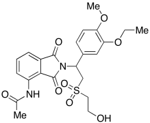 N-(2-(1-(3-Ethoxy-4-methoxyphenyl)-2-((2-hydroxyethyl)sulfonyl)ethyl)-1,3-dioxoisoindolin-