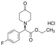 (R)-Ethyl (4-Fluorophenyl)-(4-oxo-1-piperidinyl)acetate Hydrochloride