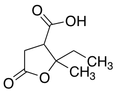 2-Ethyl-2-methyl-5-oxo-tetrahydro-furan-3-carboxylic Acid