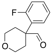 4-(2-Fluorophenyl)tetrahydropyran-4-carboxaldehyde