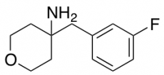 4-[(3-fluorophenyl)methyl]oxan-4-amine