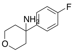 4-(4-fluorophenyl)oxan-4-amine