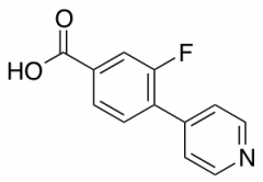 3-Fluoro-4-(pyridin-4-yl)benzoic Acid