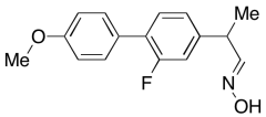 (E)-2-(2-Fluoro-4'-methoxy-[1,1'-biphenyl]-4-yl)propanal Oxime