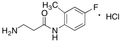 N-1-(4-Fluoro-2-methylphenyl)-beta-alaninamide Hydrochloride