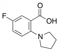 5-Fluoro-2-pyrrolidinobenzoic Acid