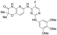 6-[[5-Fluoro-2-[(3,4,5-trimethoxyphenyl)amino]-4-pyrimidinyl]amino]-2,2-dimethyl-2H-pyrido