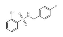 N-(4-Fluorobenzyl) 2-bromobenzenesulfonamide