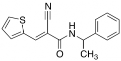 (2E)-2-Cyano-N-(1-phenylethyl)-3-(thiophen-2-yl)prop-2-enamide