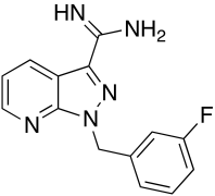 1-?[(3-Fluorophenyl)?methyl]?-1H-?pyrazolo[3,?4-?b]?pyridine-?3-?carboxim