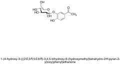 1-[3-(&beta;-D-Glucopyranosyloxy)-4-hydroxyphenyl]ethanone