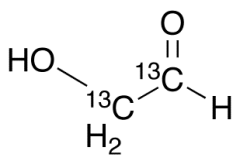 Glycolaldehyde-1,2-13C2 (0.1 M in water)