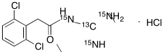 Guanfacine-13C, 15N3 Hydrochloride