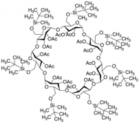 Heptakis(6-O-tert-butyldimethylsilyl)-&beta;-cyclodextrin Tetradecaacetate