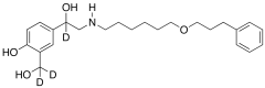 4-Hydroxy-&alpha;1-[[[6-(3-phenylpropoxy)hexyl]amino]methyl]-1,3-benzenedimethanol-d3