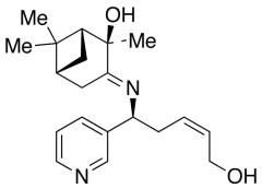 (1R,2R,5R)-3-[[(1S,3Z)-5-Hydroxy-1-(3-pyridinyl)-3-penten-1-yl]imino]-2,6,6-trimethyl-bicy