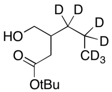 3-?(Hydroxymethyl)?-?hexanoic Acid 1,?1-?Dimethylethyl Ester-d7