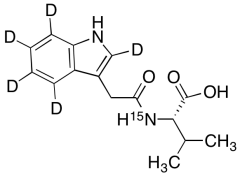 N-[2-(Indol-3-yl-2,4,5,6,7-d5)acetyl]-L-valine-15N