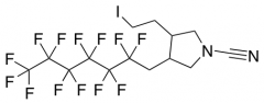 3-(2-Iodoethyl)-4-(1H,1H-perfluoroheptyl)pyrrolidine-1-carbonitrile