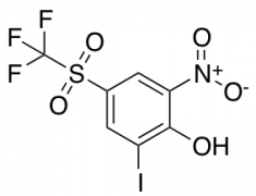 2-Iodo-6-nitro-4-[(trifluoromethyl)sulphonyl]phenol