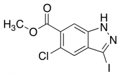 3-Iodo-5-chloro-(1H)indazole-6-carboxylic Methyl Ester