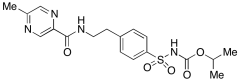 isopropyl (4-(2-(5-Methylpyrazine-2-carboxamido)ethyl)phenyl)sulfonylcarbamate
