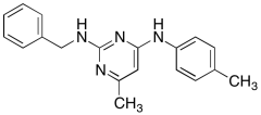 6-?methyl-?N4-?(4-?methylphenyl)?-?N2-?(phenylmethyl)?-2,?4-?Pyrimidine