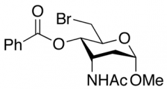 Methyl 3-Acetylamino-4-O-benzoyl-6-bromo-2,3,6-trideoxy-&alpha;-D-ribo-hexopyranoside