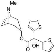 rel-(1R,3S,5S)-8-Methyl-8-azabicyclo[3,2,1]oct-6-en-yl-2-hydroxy-2,2-dithiophen-2-yl aceta
