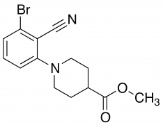Methyl 1-(3-bromo-2-cyanophenyl)piperidine-4-carboxylate