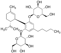 2-[(1S,6S)-3-Methyl-6-(1-methylethenyl)-2-cyclohexen-1-yl]-5-pentyl-1,3-phenylene bis[&amp