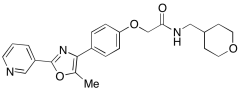 2-[4-[5-Methyl-2-(3-pyridinyl)-4-oxazolyl]phenoxy]-N-[(tetrahydro-2H-pyran-4-yl)methyl]-ac