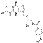 2&rsquo;-Monodehydroxy-2&rsquo;-chloro Ganciclovir-N-acetylmono-O-p-methoxybenzoat
