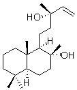 香紫蘇醇（(1R,2R,8aS)-十氫-1-(3-羥基-3-甲基-4-戊烯基)-2,5,5,8a-四甲基-2-萘醇