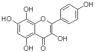 草質(zhì)素（蜀葵苷元；蜀葵甙元；3,4′,5,7,8-五羥基黃酮；草棉黃素）對(duì)照