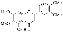 甜橙黃酮（5,6,7,3＇,4＇-五甲氧基黃酮；甜橙素）對照品