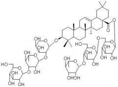 3-O-D-葡萄糖(1→3)-L-鼠李糖(1→2)-L-阿拉伯糖-齊墩果酸–28-O-鼠李糖(1→